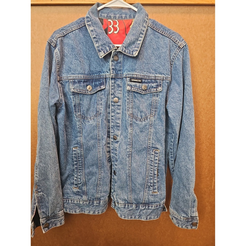 Members Only x Nickelodeon Denim Jacket 90s Cartoon SpongeBob Rugrats Hey Arnold